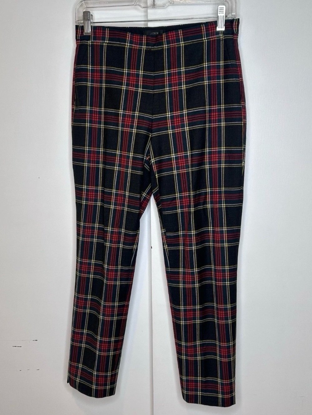 J.Crew Martie Stewart Tartan Plaid Bi-Stretch Wool Ankle Pant